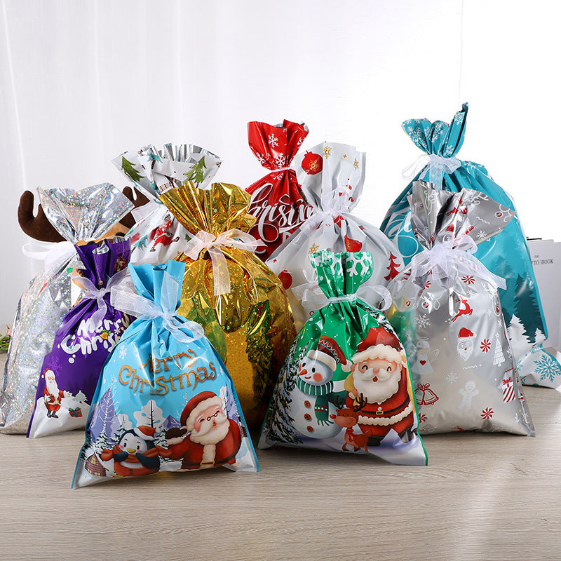 Creative Printing Christmas Gift Bundle Packing Bag