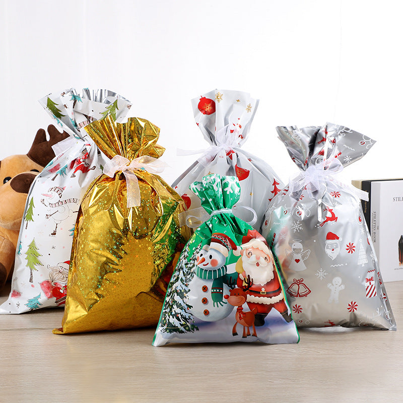 Creative Printing Christmas Gift Bundle Packing Bag